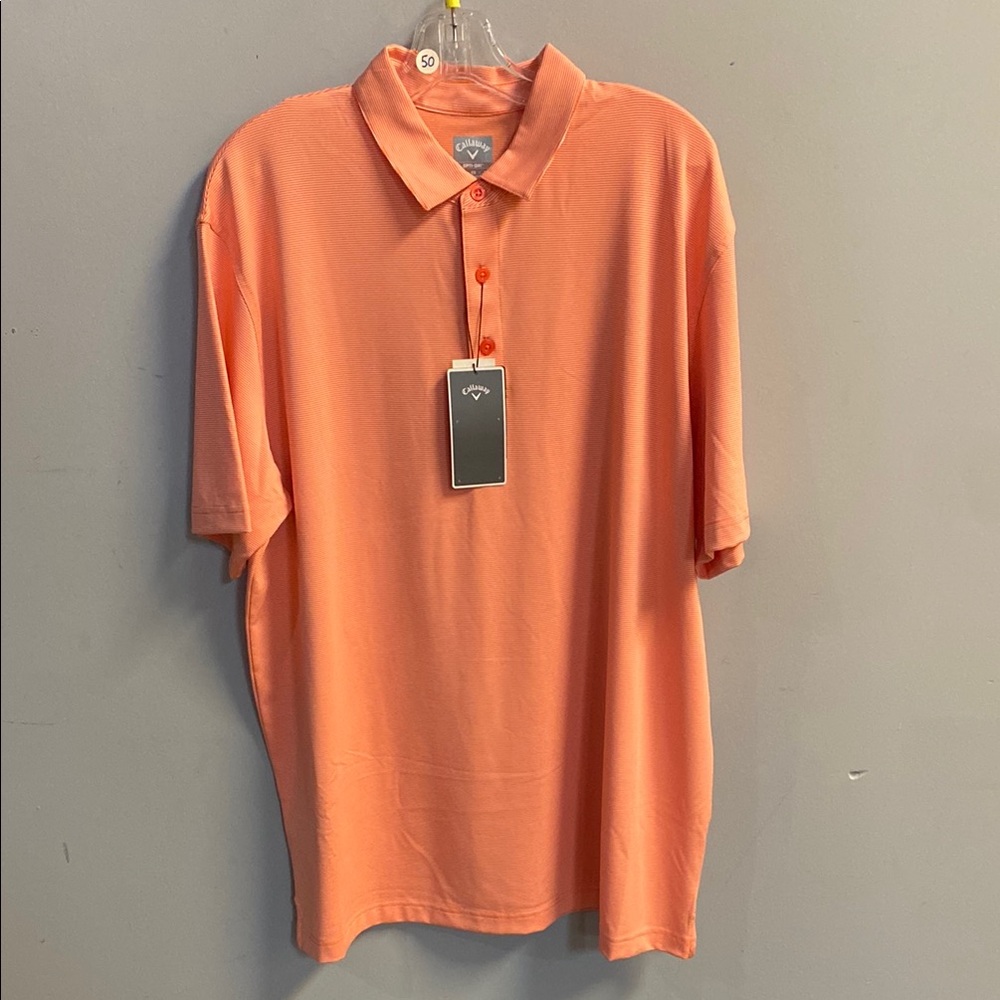 Men's Callaway Salmon Polo Shirt